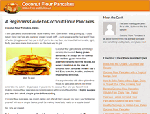 Tablet Screenshot of coconutflourpancakes.com